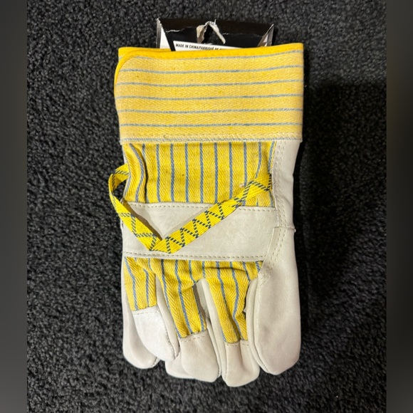 Leather work gloves. Size Large. - Picture 2 of 2